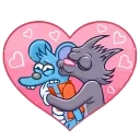 Itchy and Scratchy emoji ❤️