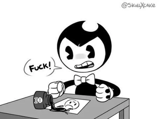 Эмодзи Bendy And The Ink Machine 🤬