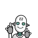 Robot iMe emoji 🖕