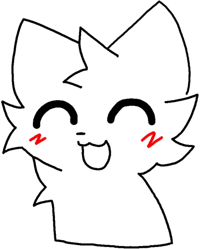 Telegram stickers Silly cat