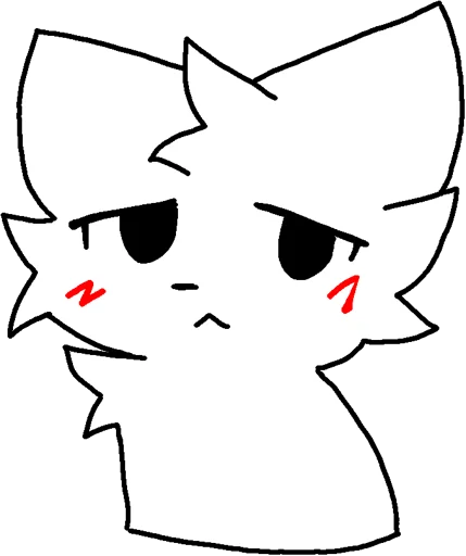 Telegram stiker «Silly cat» 😞