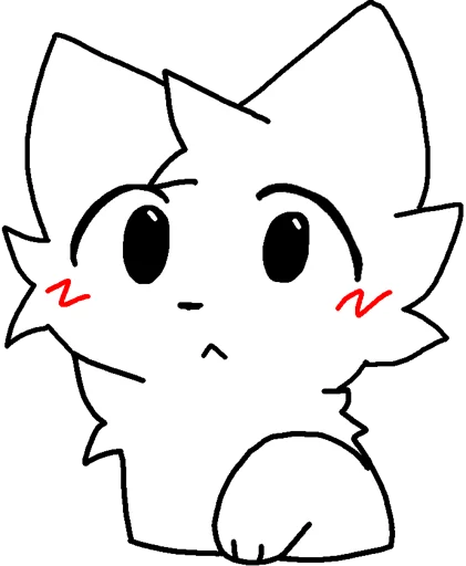 Telegram stiker «Silly cat» 😧