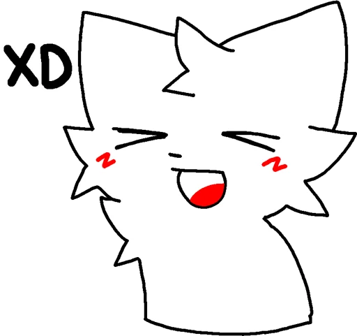 Silly cat sticker 😆