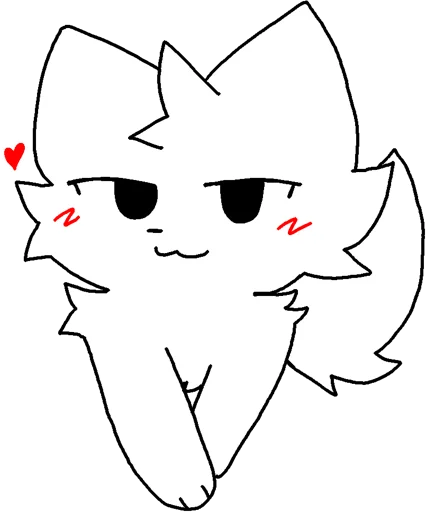 Telegram stiker «Silly cat» 🥰