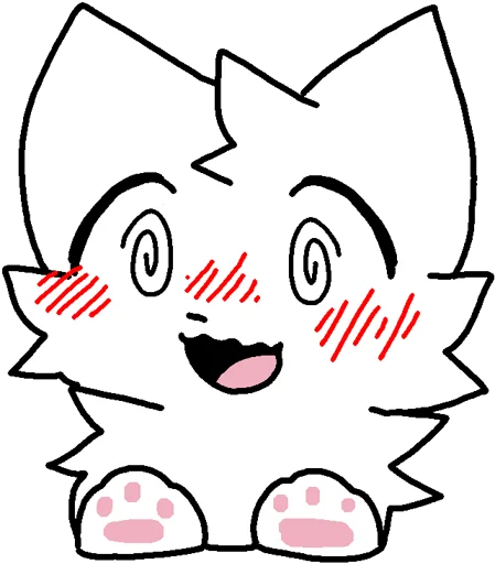 Telegram stiker «Silly cat» ☺️