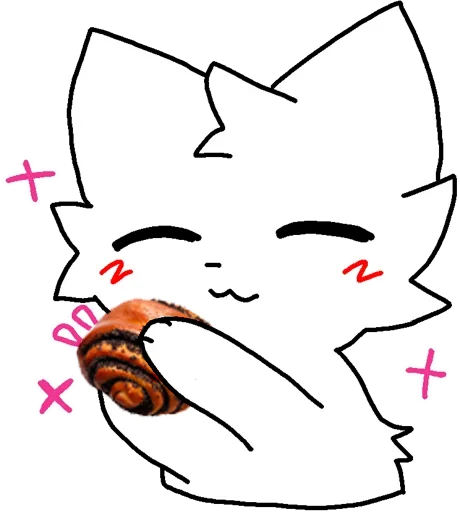 Telegram stiker «Silly cat» 🍞
