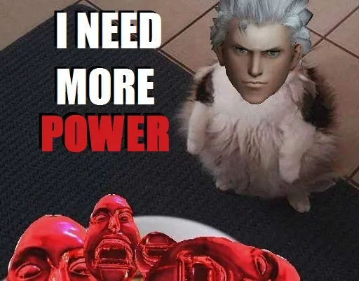 Стікер i need more power 🙁
