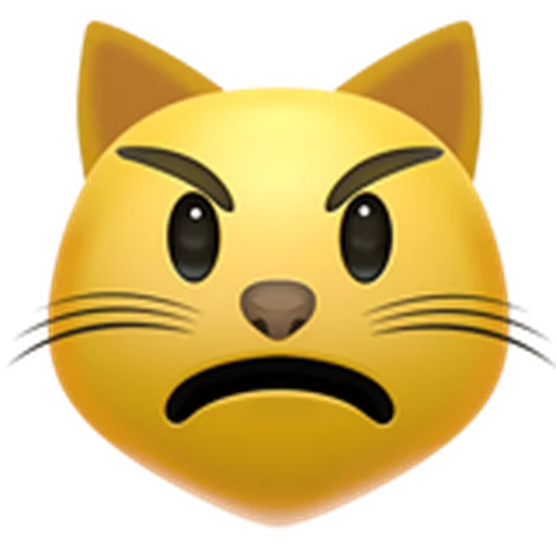 Telegram stiker «Emoji » 😾