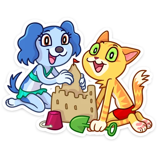 Telegram stiker «Котик Ирвин » 🏰
