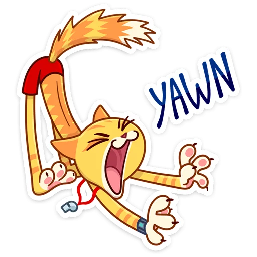 Telegram Sticker «Котик Ирвин» 🥱