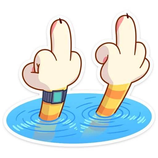 Telegram Sticker «Котик Ирвин» 🖕