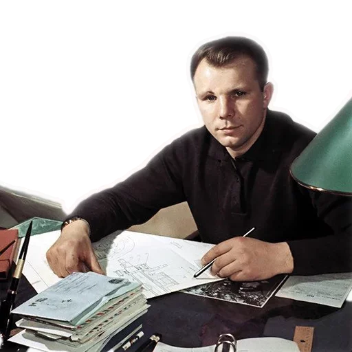 Telegram Sticker «Юрий Гагарин» 🗒