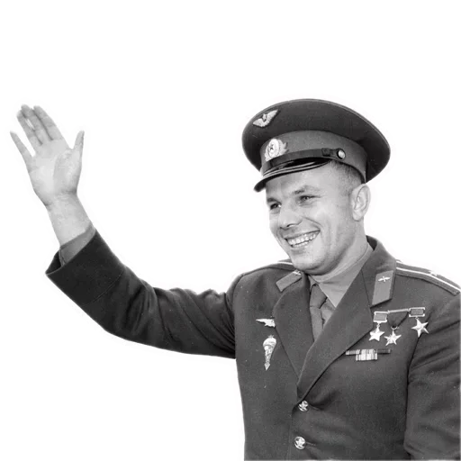 Telegram Sticker «Юрий Гагарин» 👋