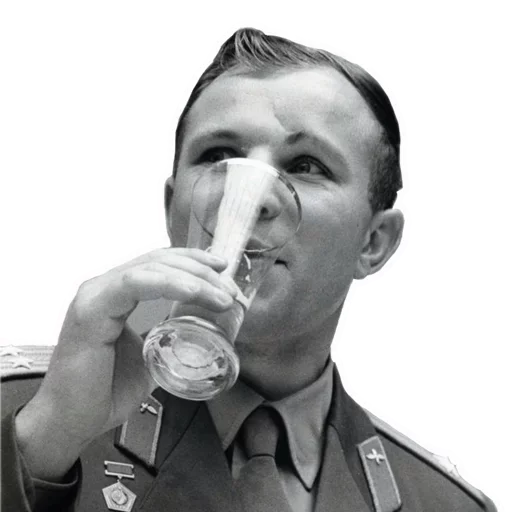 Стикер Telegram «Юрий Гагарин» 🍺