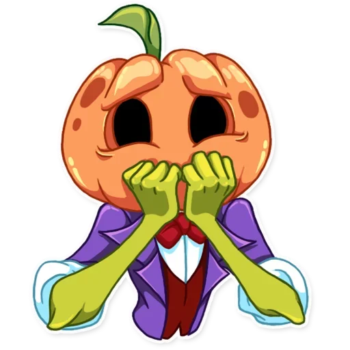 Jack Pumpkin Head sticker 😬