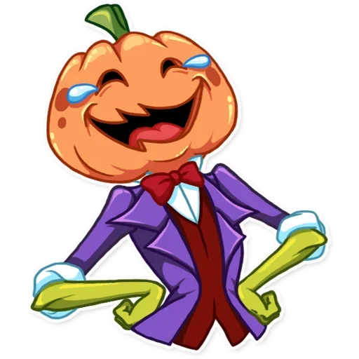 Telegram Sticker «Jack Pumpkin Head» 😐