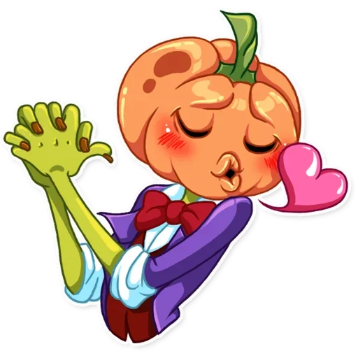Telegram Sticker «Jack Pumpkin Head» 😑