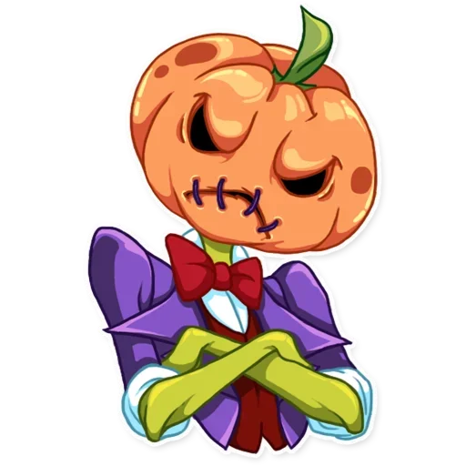 Jack Pumpkin Head sticker 😬