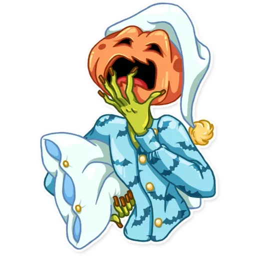 Telegram Sticker «Jack Pumpkin Head» ?