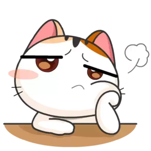 Стикер Telegram «Японське Кошеня» 😕