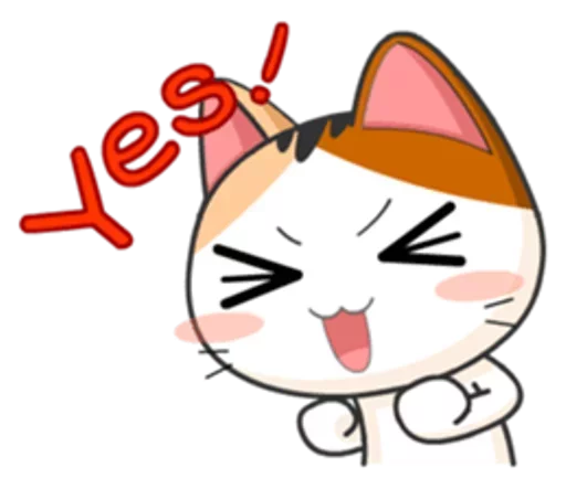 Telegram Sticker «Японская Кошечка» 