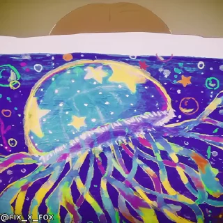 Стікер Jellyfish Cant Swim in the Night 😁