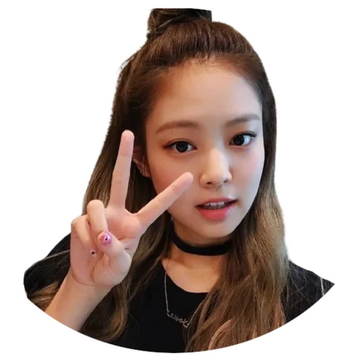 Telegram stiker «Jennie Kim» ✌️