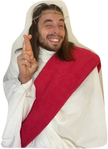 Telegram Sticker «Jesus» 🤞