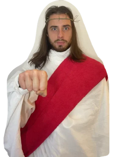 Эмодзи Jesus 👊