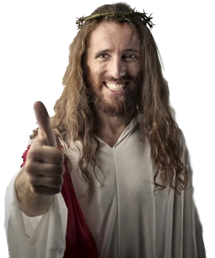 Telegram Sticker «Jesus Funny» 😁