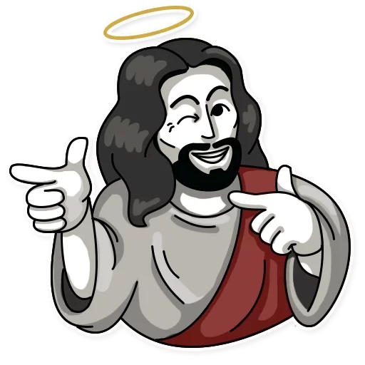Telegram stiker «Jesus» 😉