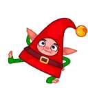 Емодзі Christmas Elf 👋