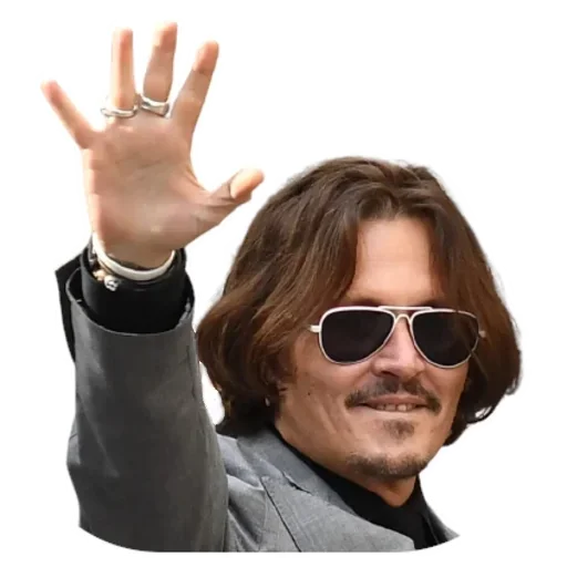 Telegram Sticker «Johnny Depp» 👋