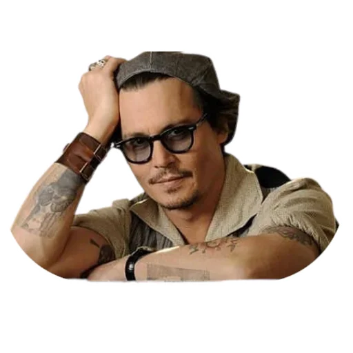 Стікер Telegram «Johnny Depp» 😊