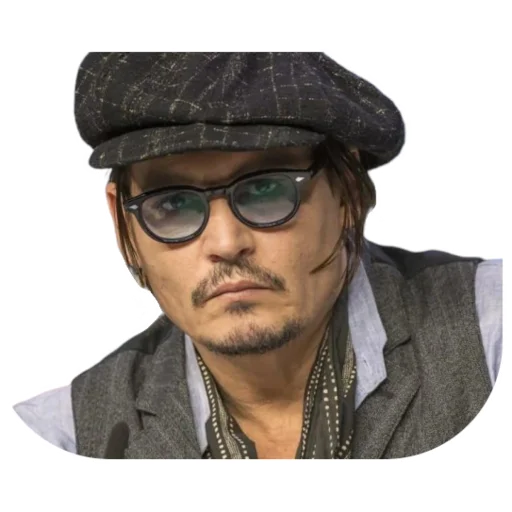 Стикер Telegram «Johnny Depp» 😒