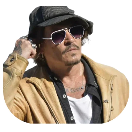 Telegram Sticker «Johnny Depp» 😎