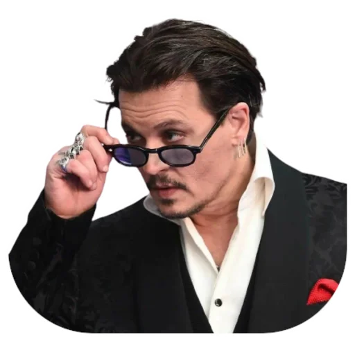 Стікер Telegram «Johnny Depp» 😎