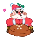 Jolly Santa sticker 😘