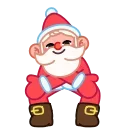 Jolly Santa sticker 🎁