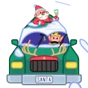 Jolly Santa emoji 🥂