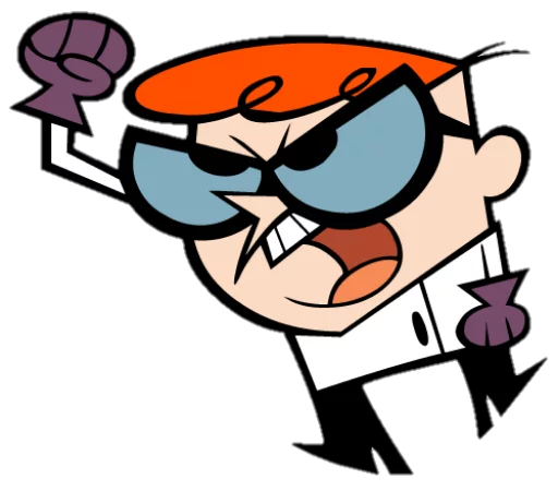 Dexter's Laboratory emoji 😠
