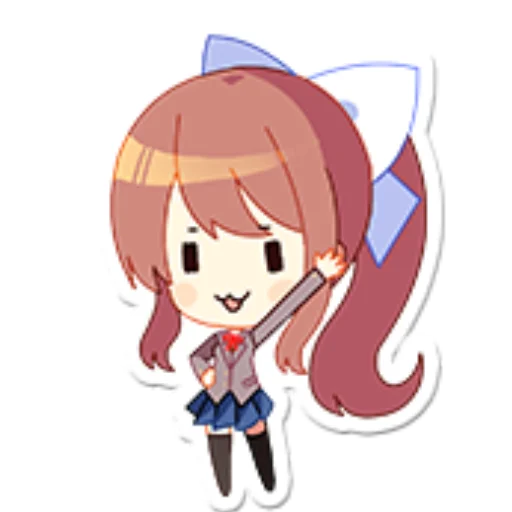 Telegram Sticker «📚 : : just Monika .//» 📚