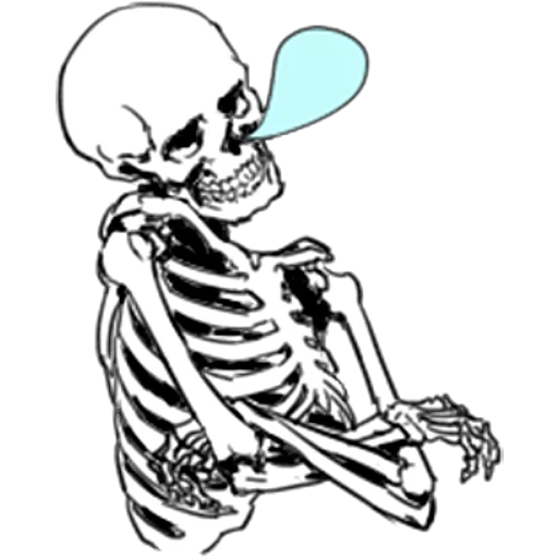 Telegram stiker «Груда костей 3» 😴