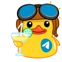 Стікер Emoji Ducks 🥂