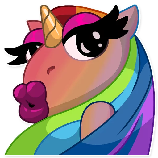 Telegram stiker «jlmnd_unicorn» 🌈