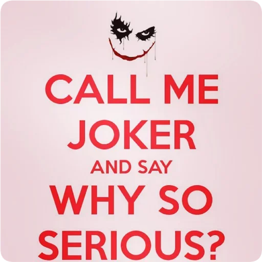 Telegram Sticker «Улыбка Джокера» 😊