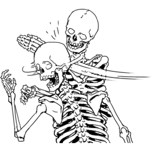 Стікер Груда костей | Skulls 👊