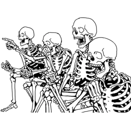 Стікер Telegram «Груда костей | Skulls» 😆