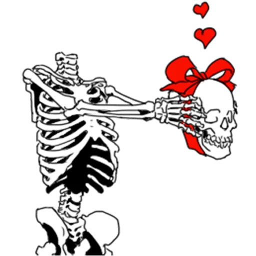Telegram Sticker «Груда костей | Skulls» 🎁