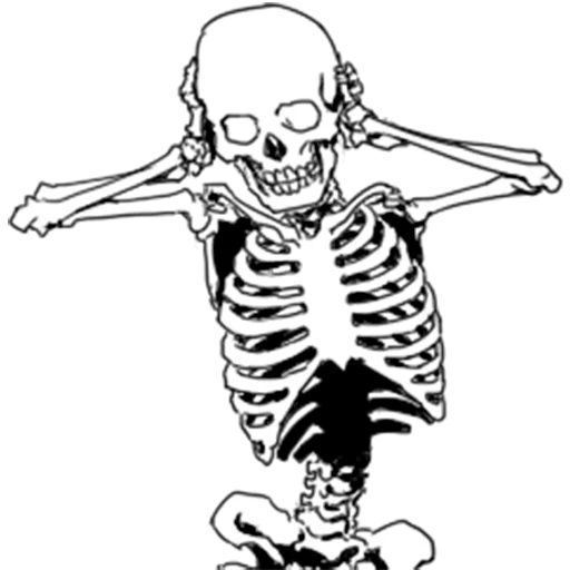 Стікер Telegram «Груда костей | Skulls» ☹️